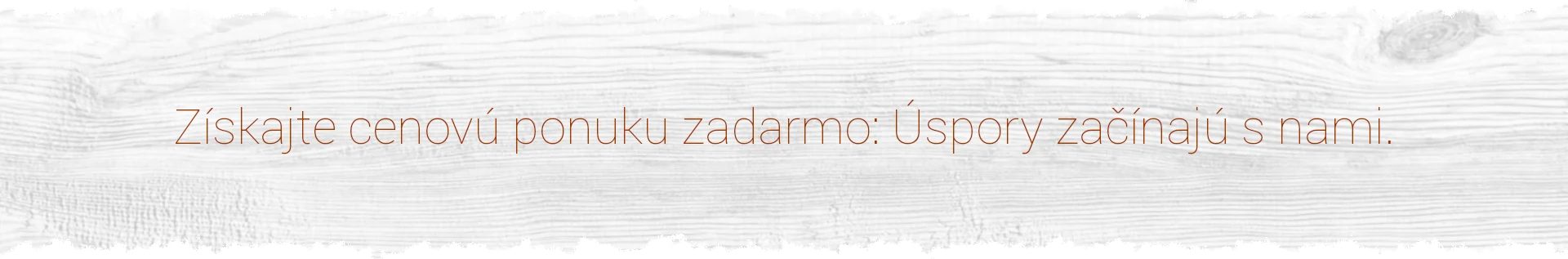 cenova ponuka zadarmo
